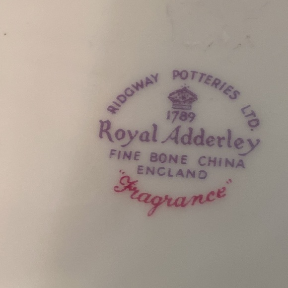 Royal Adderley Fragrance cup& snack plate - Picture 12 of 12